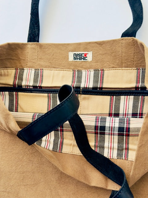 Canvas Tote bag Check Limited edition
