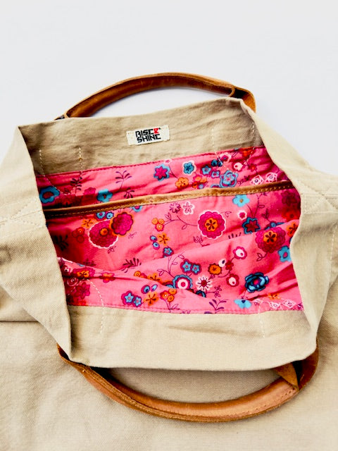 Canvas Tote bag Flower Print Limited edition