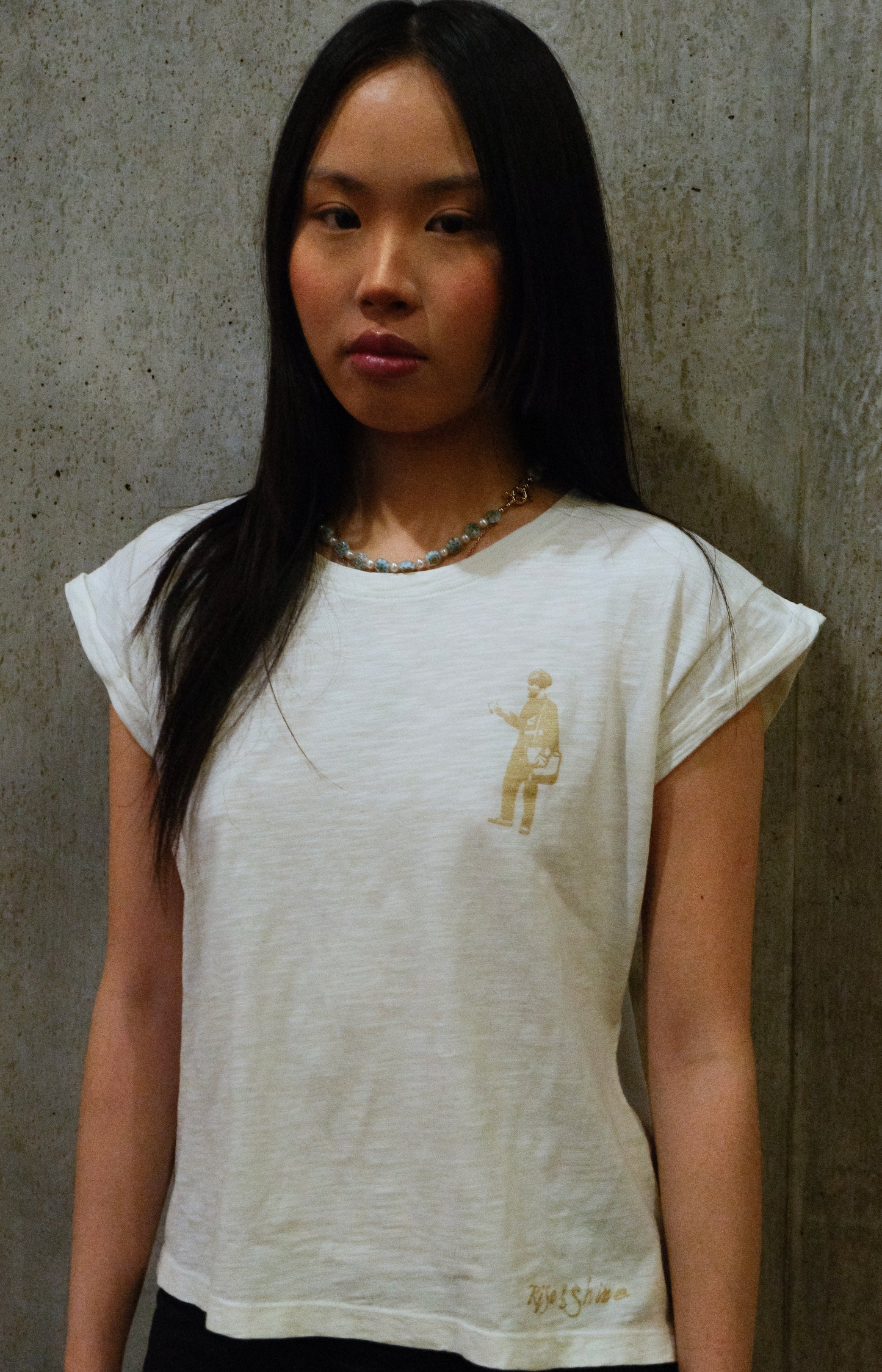 PHNOM PEHN POSTMAN TEE - BLEACHED ACQUA, AIR BLUE, ASPHALT, WHITE LILY