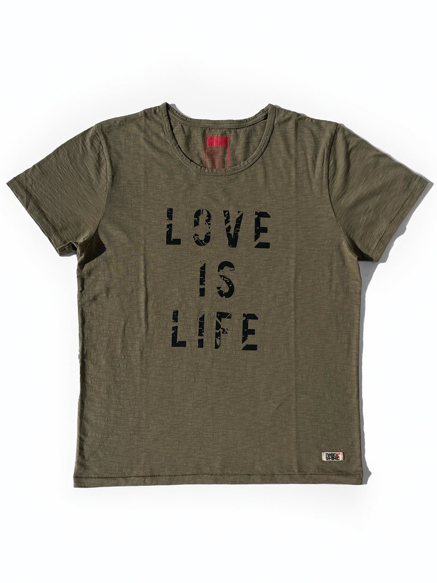 BALI LOVE IS LIFE – VINTAGE KHAKI TEE