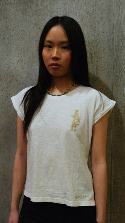 PHNOM PEHN POSTMAN TEE - BLEACHED ACQUA, AIR BLUE, ASPHALT, WHITE LILY