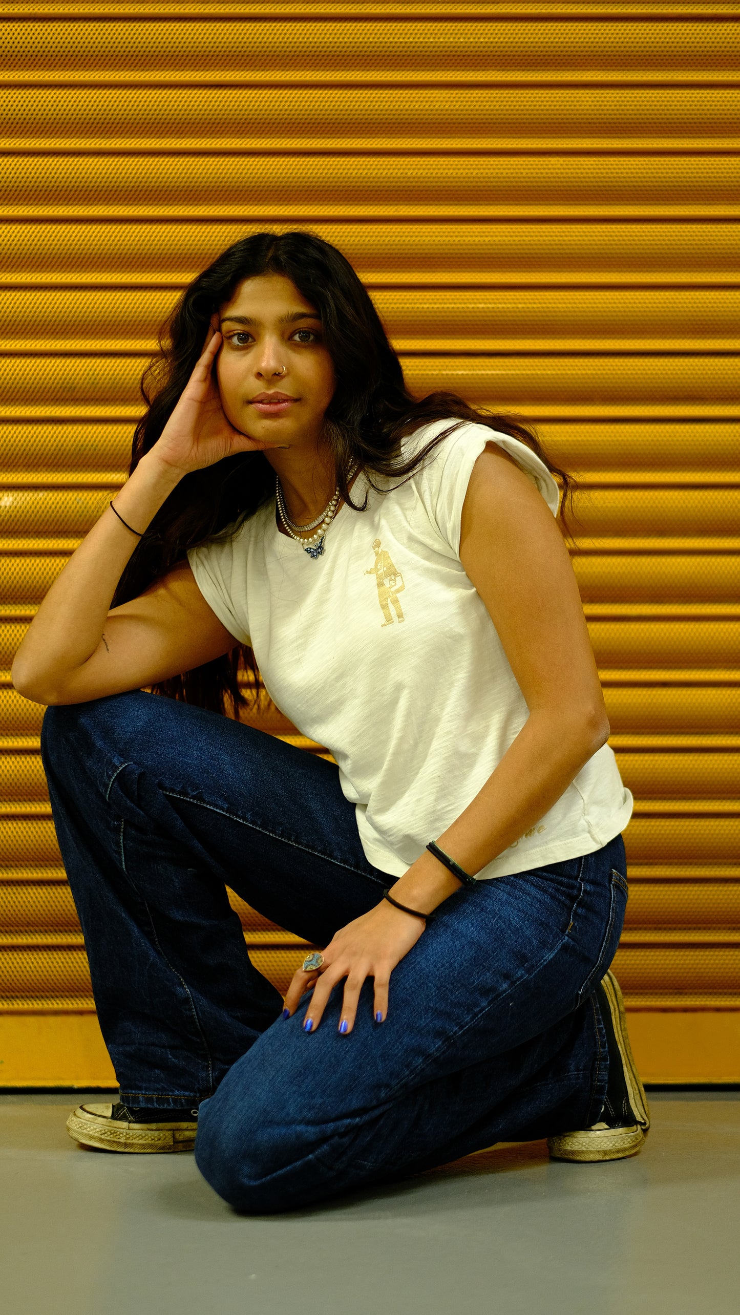 PHNOM PEHN POSTMAN TEE - BLEACHED ACQUA, AIR BLUE, ASPHALT, WHITE LILY