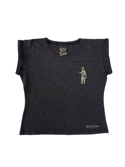 PHNOM PEHN POSTMAN TEE - BLEACHED ACQUA, AIR BLUE, ASPHALT, WHITE LILY